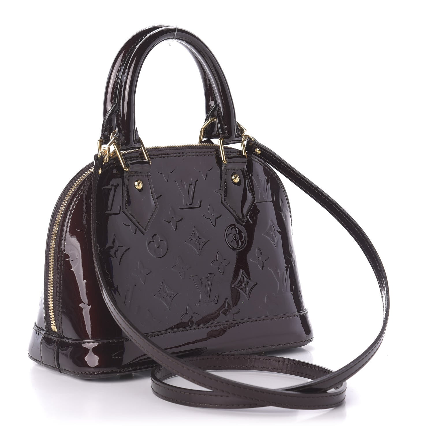 Louis Vuitton Vernis Alma BB Amarante 4 of 10