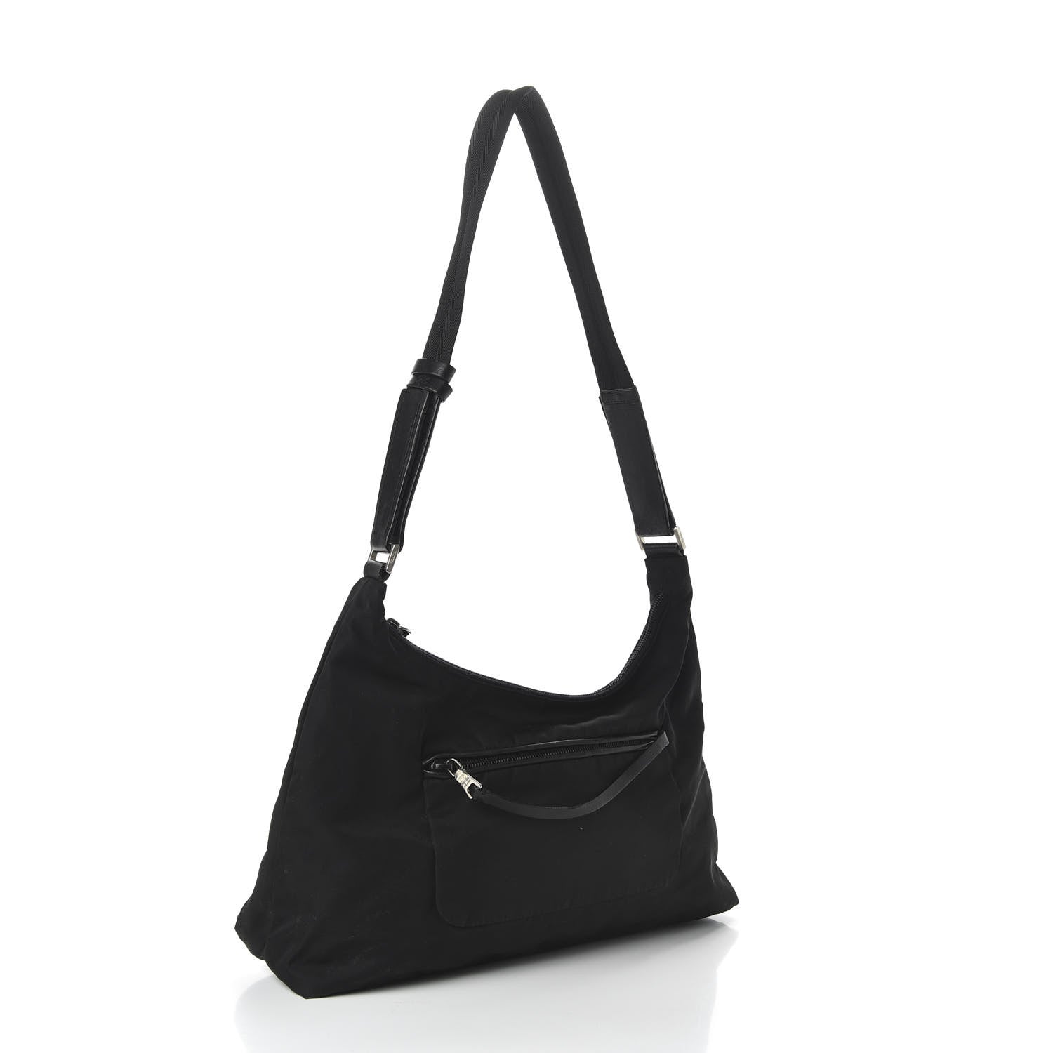 Prada Tessuto Nylon Shoulder Bag Black 3 of 10