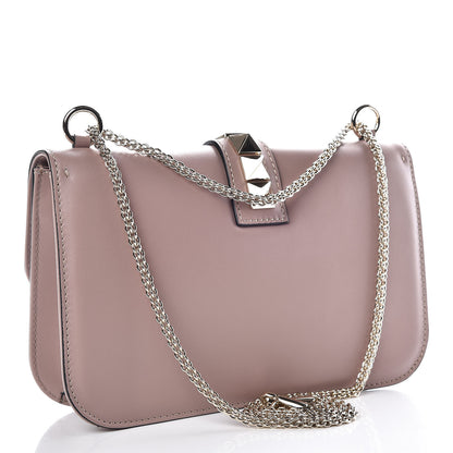 Valentino Garavani Vitello Medium Glam Lock Rockstud Flap Poudre 4 of 10