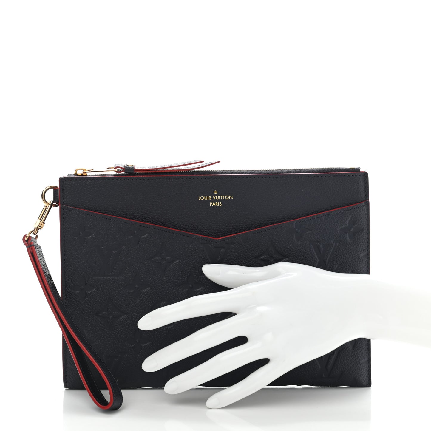 Empreinte Pochette Melanie MM Marine Rouge