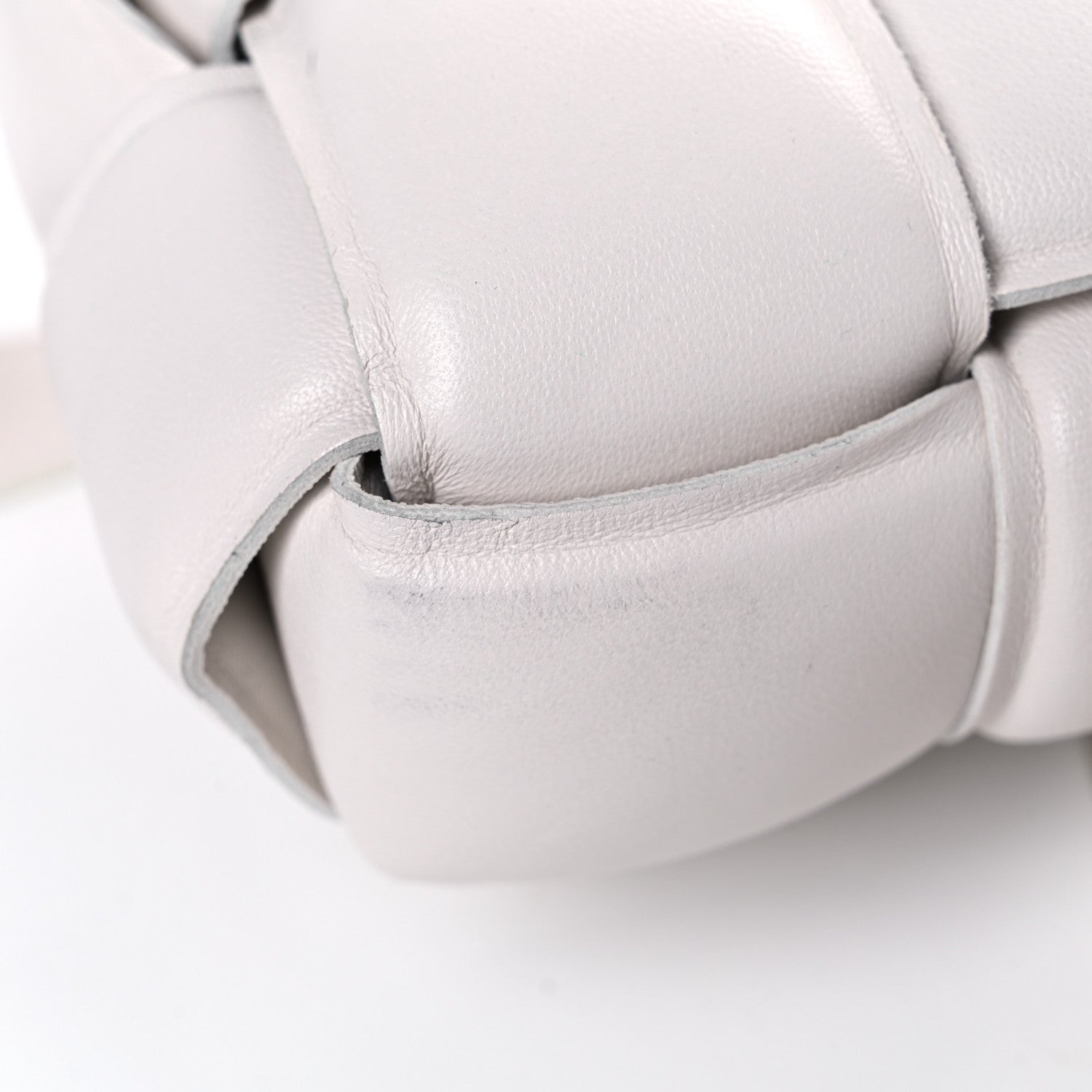 Bottega Veneta Nappa Maxi Intreccio Padded Cassette Crossbody Bag Chalk 17 of 18