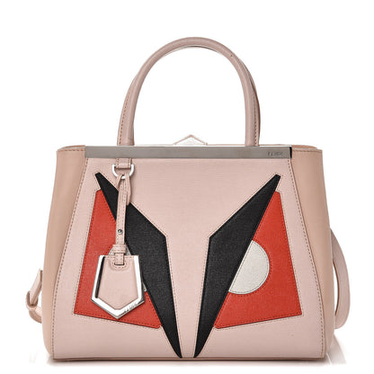 Fendi Vitello Elite Monster Petite 2Jours Tote Rosa Plaster 1 of 13
