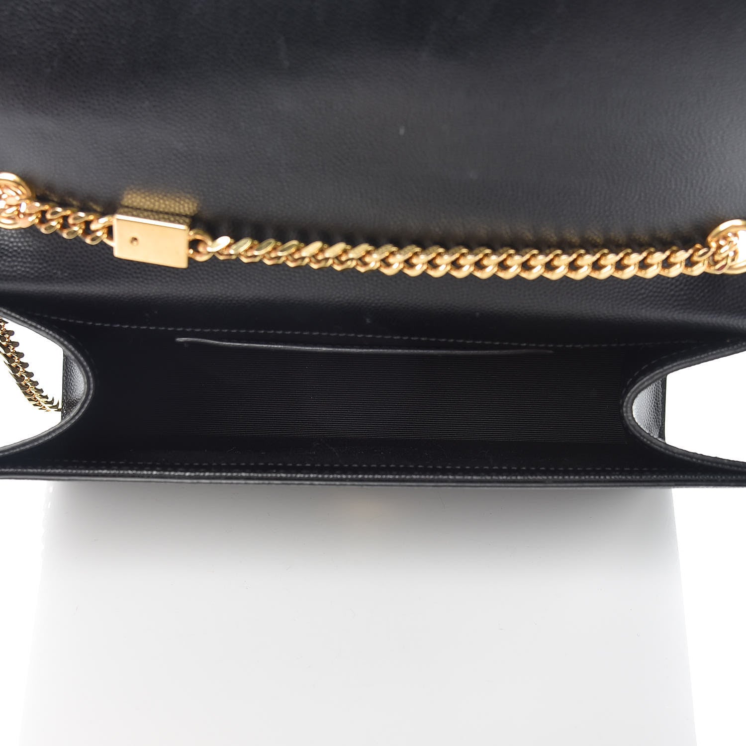 Saint Laurent Grain De Poudre Medium Classic Monogram Kate Satchel Black 5 of 14