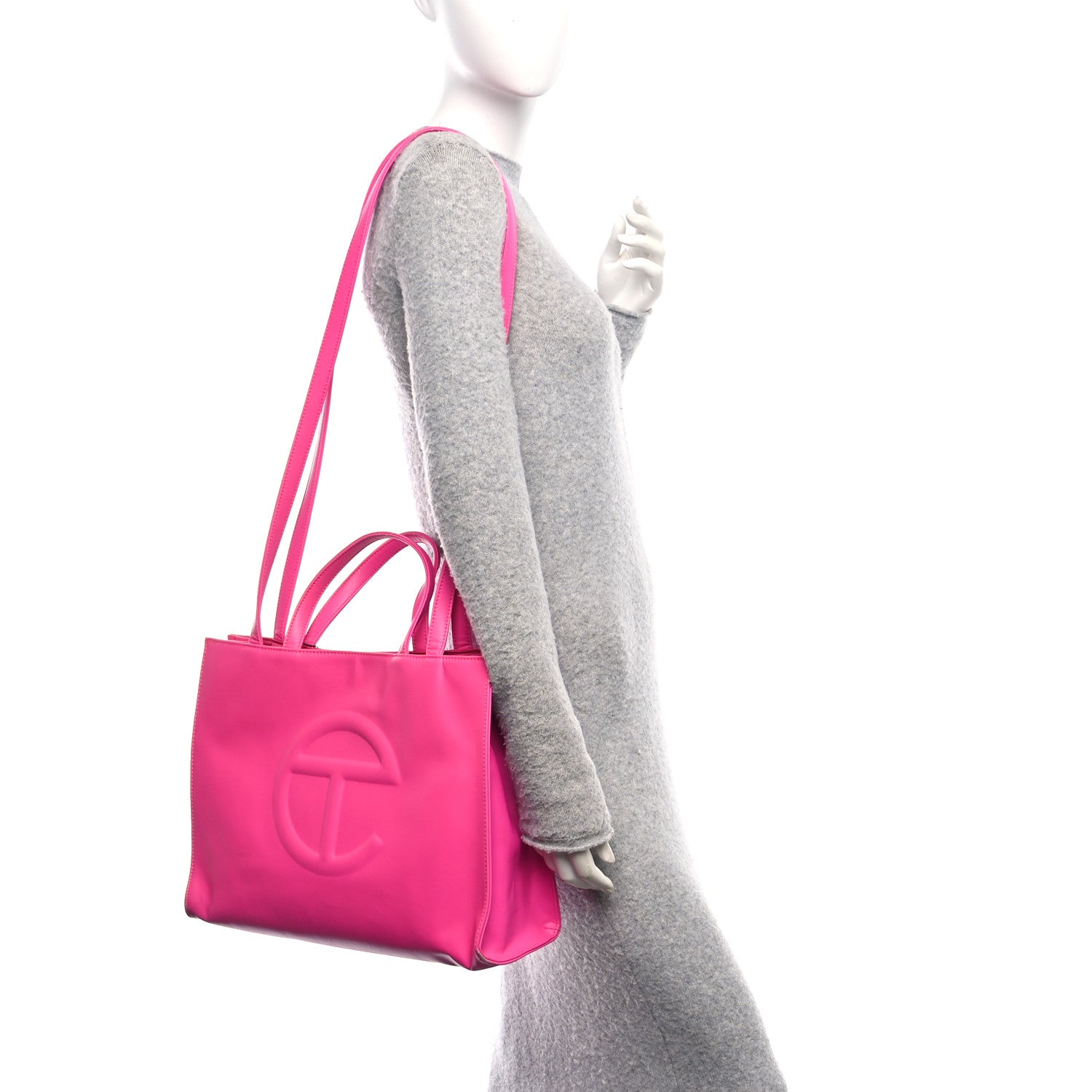 Telfar Vegan Leather Medium Shopping Bag Azalea 2 of 12