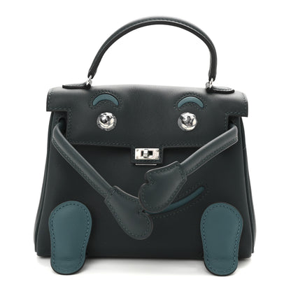 Hermes Swift Quelle Idole Kelly Doll Handbag Vert Cypress Vert Bosphore 2 of 21