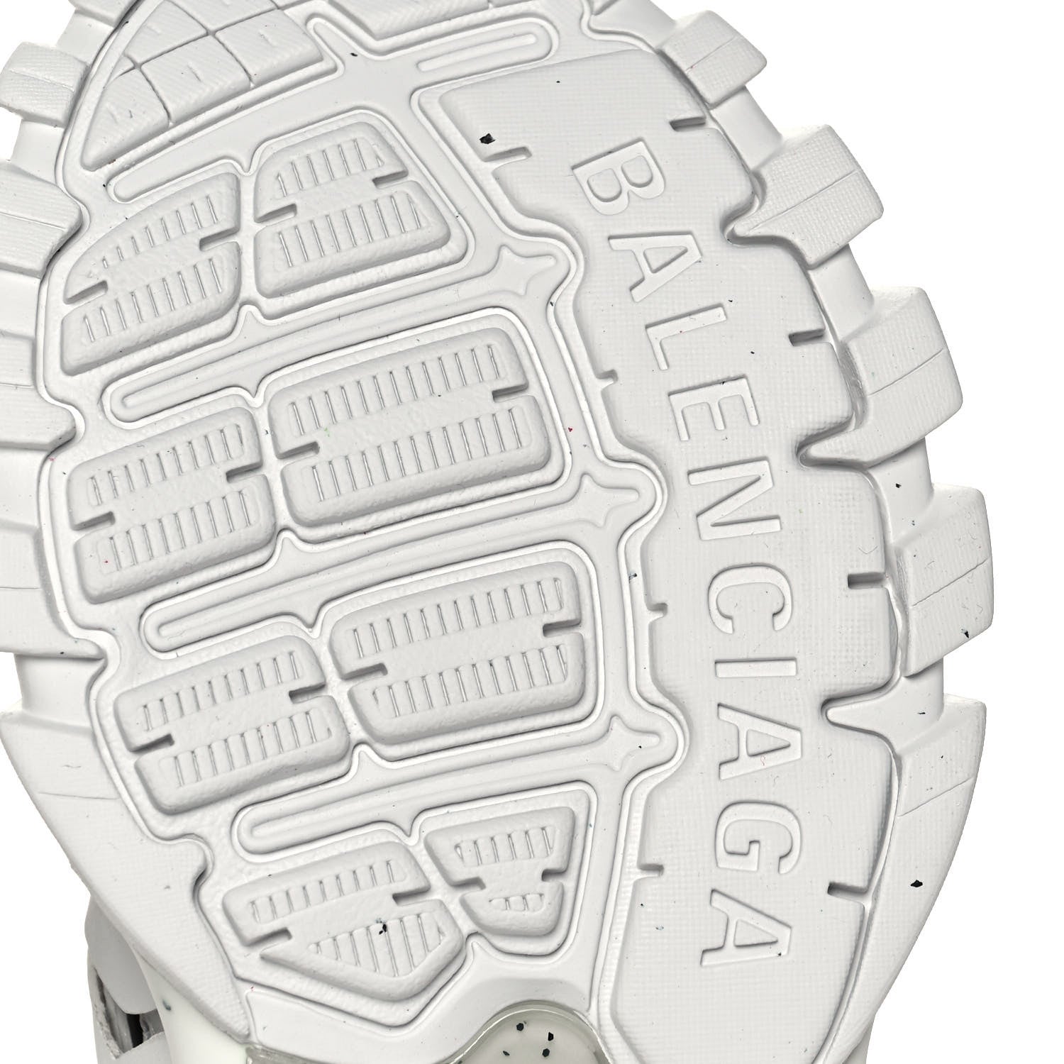 Balenciaga Rubber Mesh Fabric Monocolor Recycled Sole Womens Track Sneakers 38 White 7 of 9