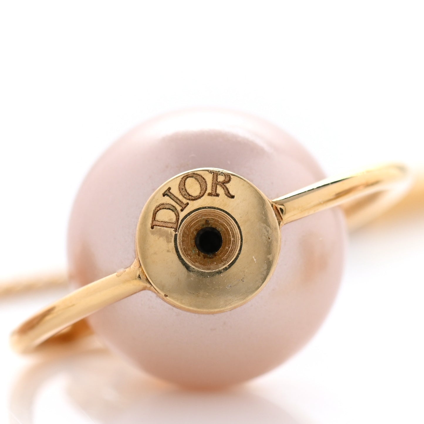 Pearl Tribales Dangle Chain Earrings Pink Gold