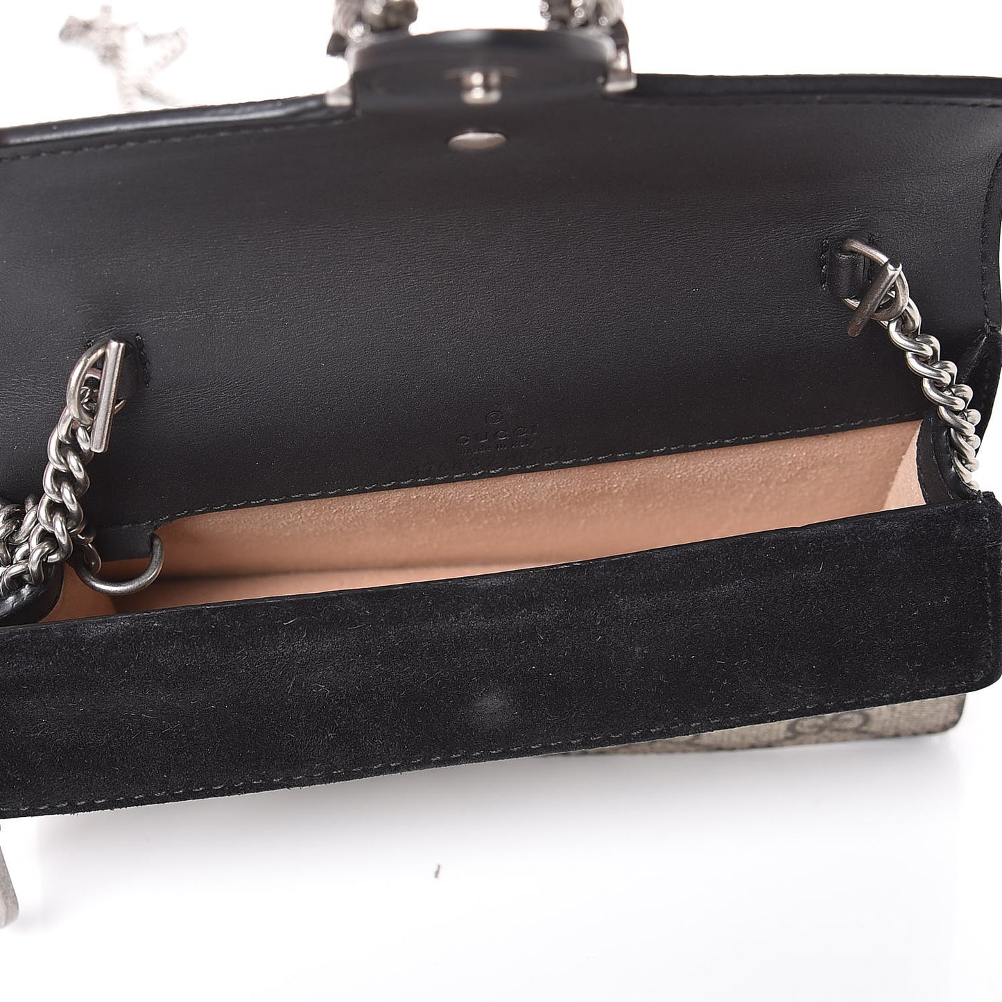 GG Supreme Monogram Super Mini Dionysus Shoulder Bag Black
