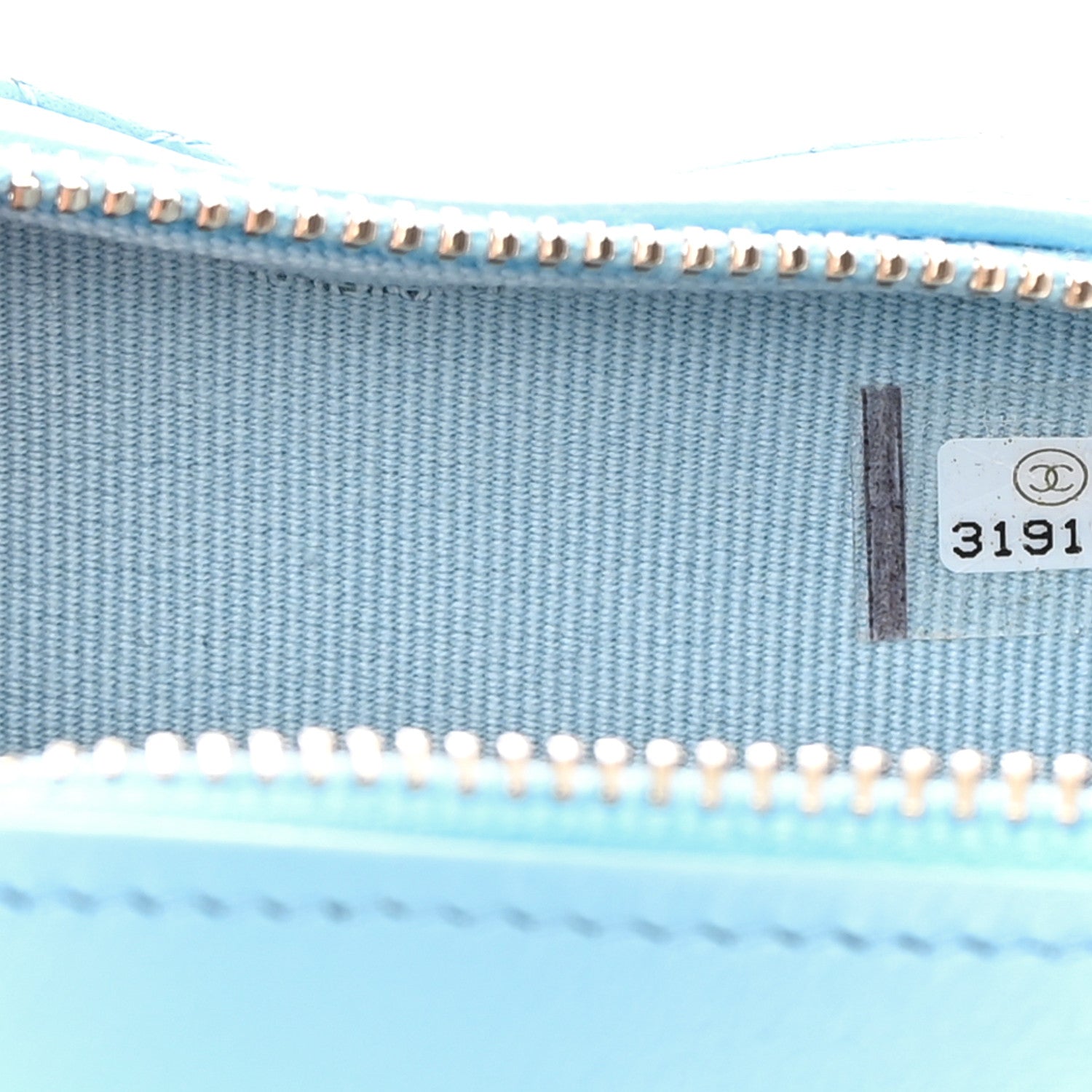 Chanel Lambskin Quilted CC In Love Heart Clutch With Chain Light Blue 7 of 12
