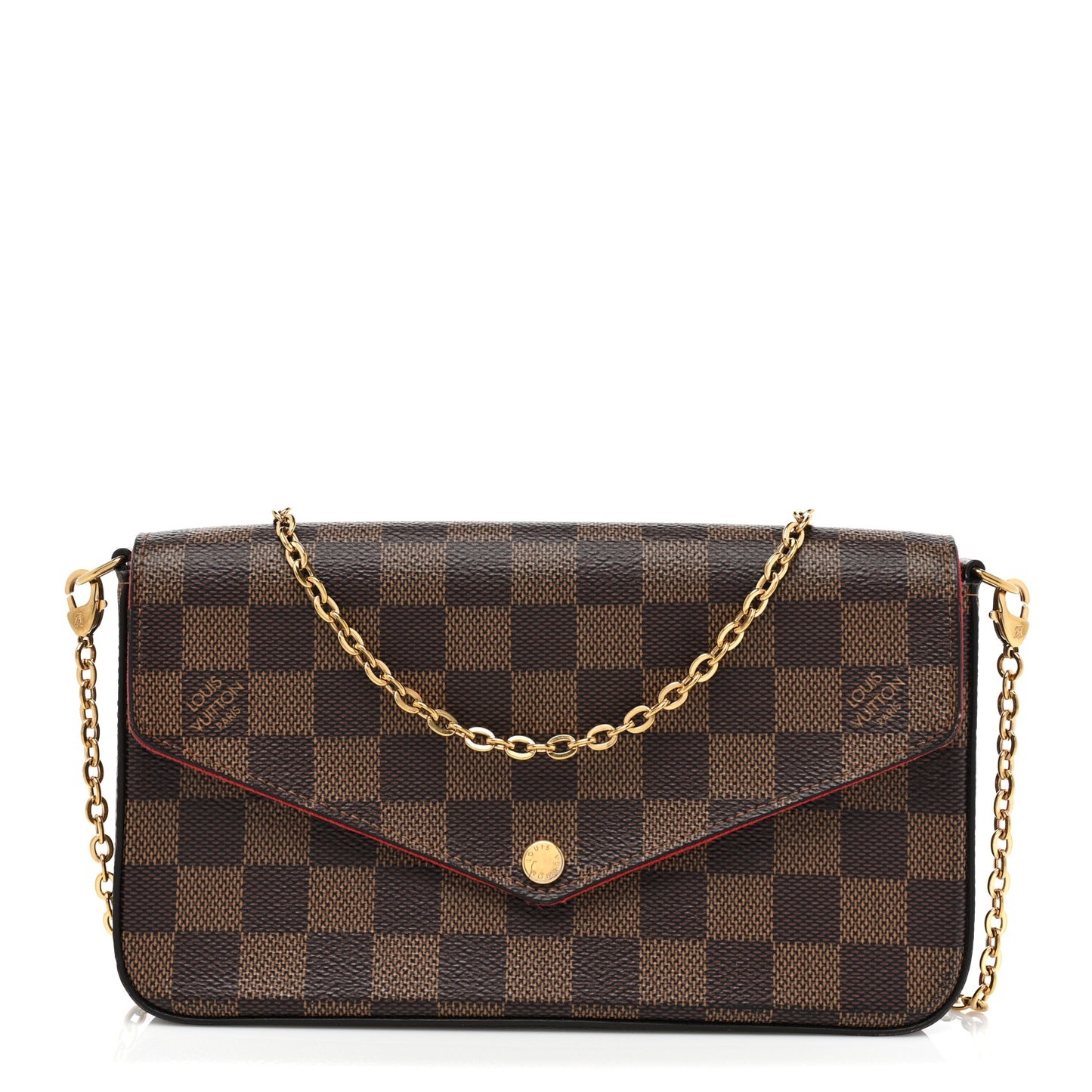 Damier Ebene Pochette Felicie Chain Wallet