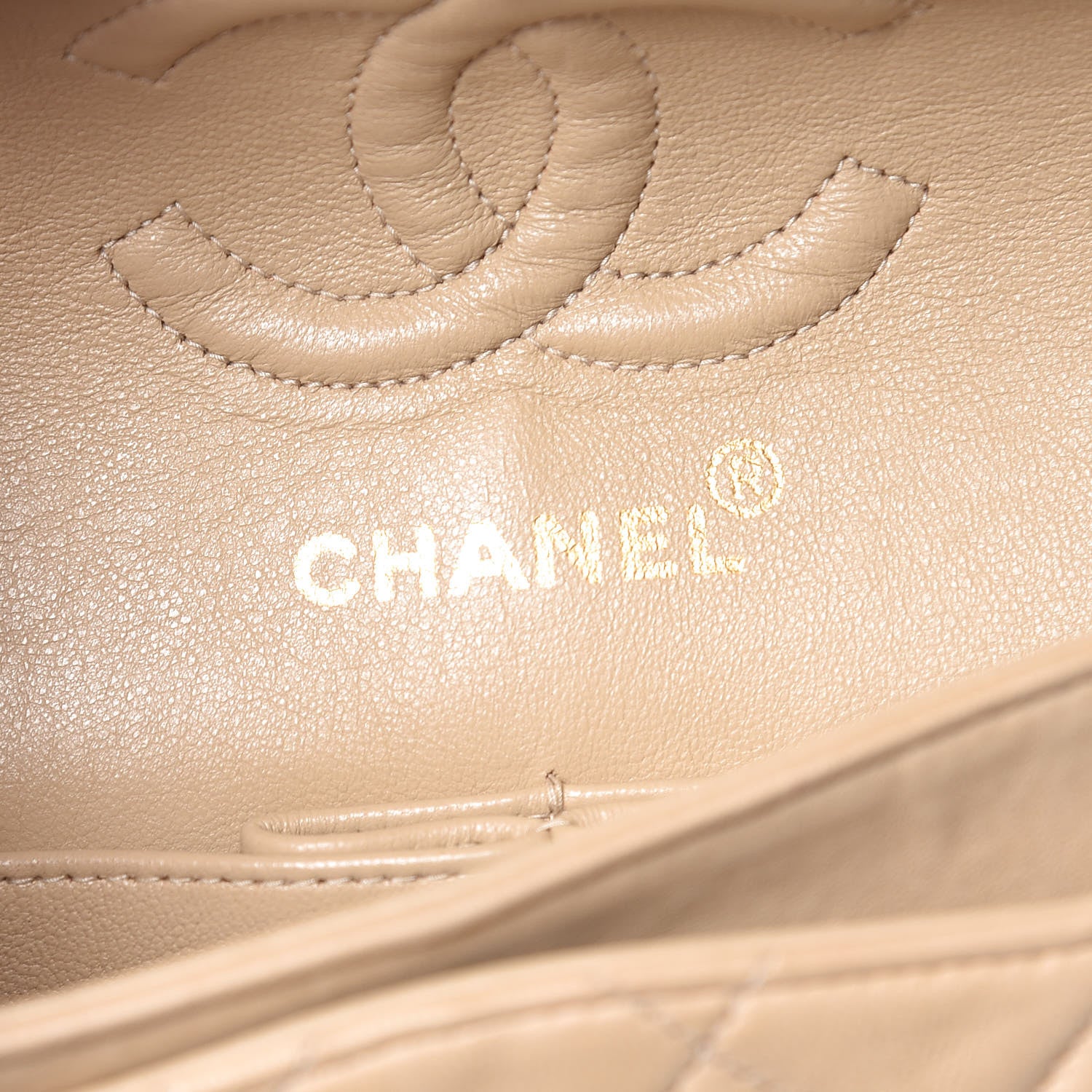 Chanel Lambskin Quilted Small Double Flap Beige 6 of 16