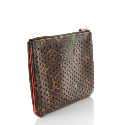 Louis Vuitton Monogram Perforated Pochette Plat Orange 3 of 6