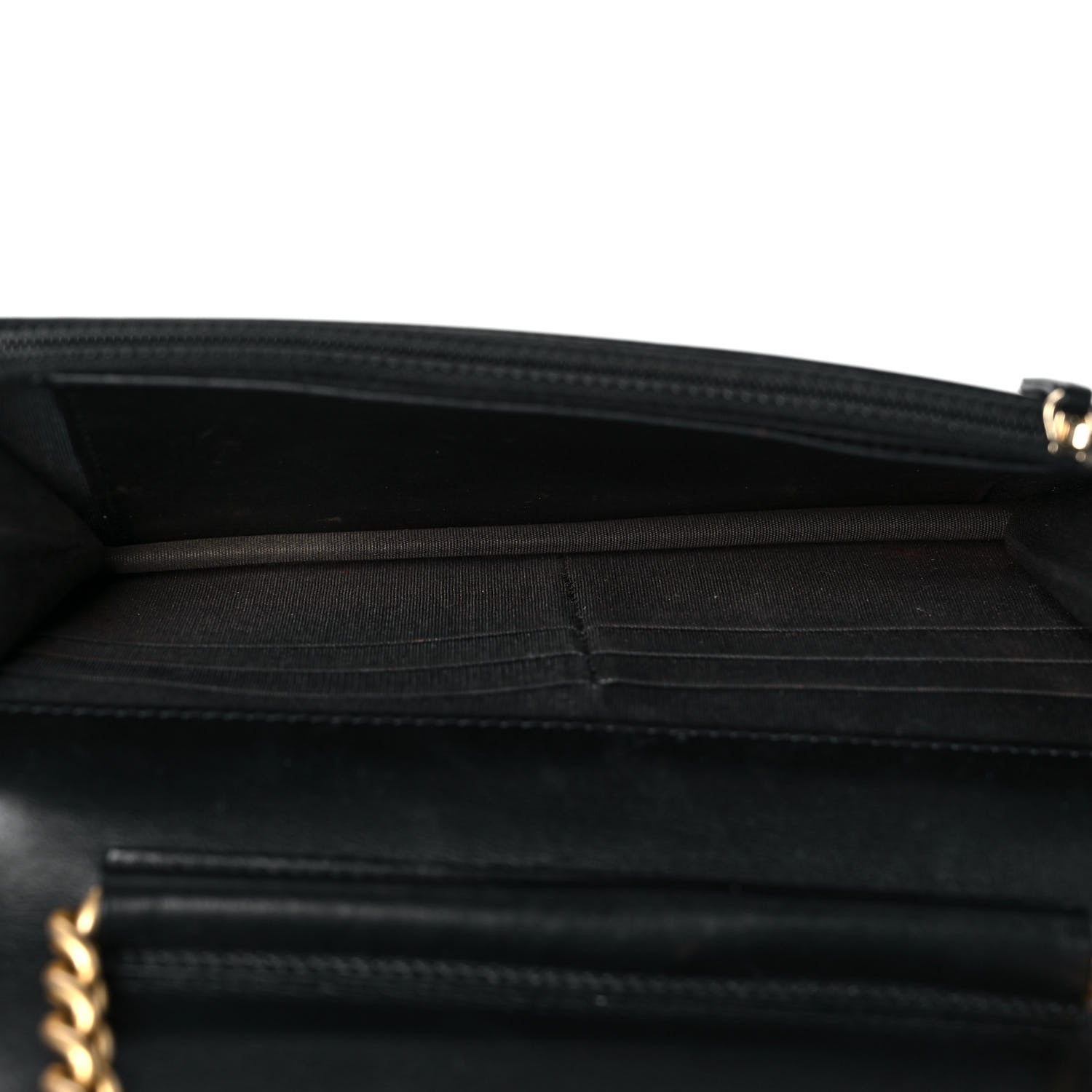 Chanel Caviar Quilted Boy Wallet On Chain WOC Black 4 of 10