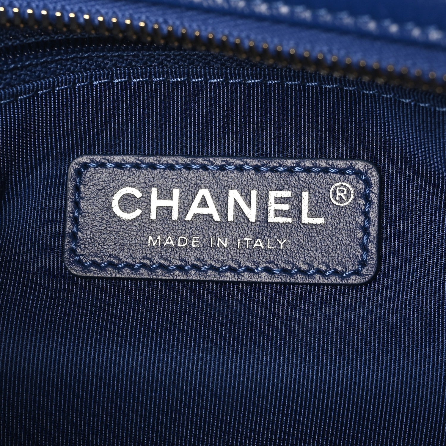 Chanel Aged Calfskin Quilted Medium Gabrielle Logo Hobo Blue 6 of 10