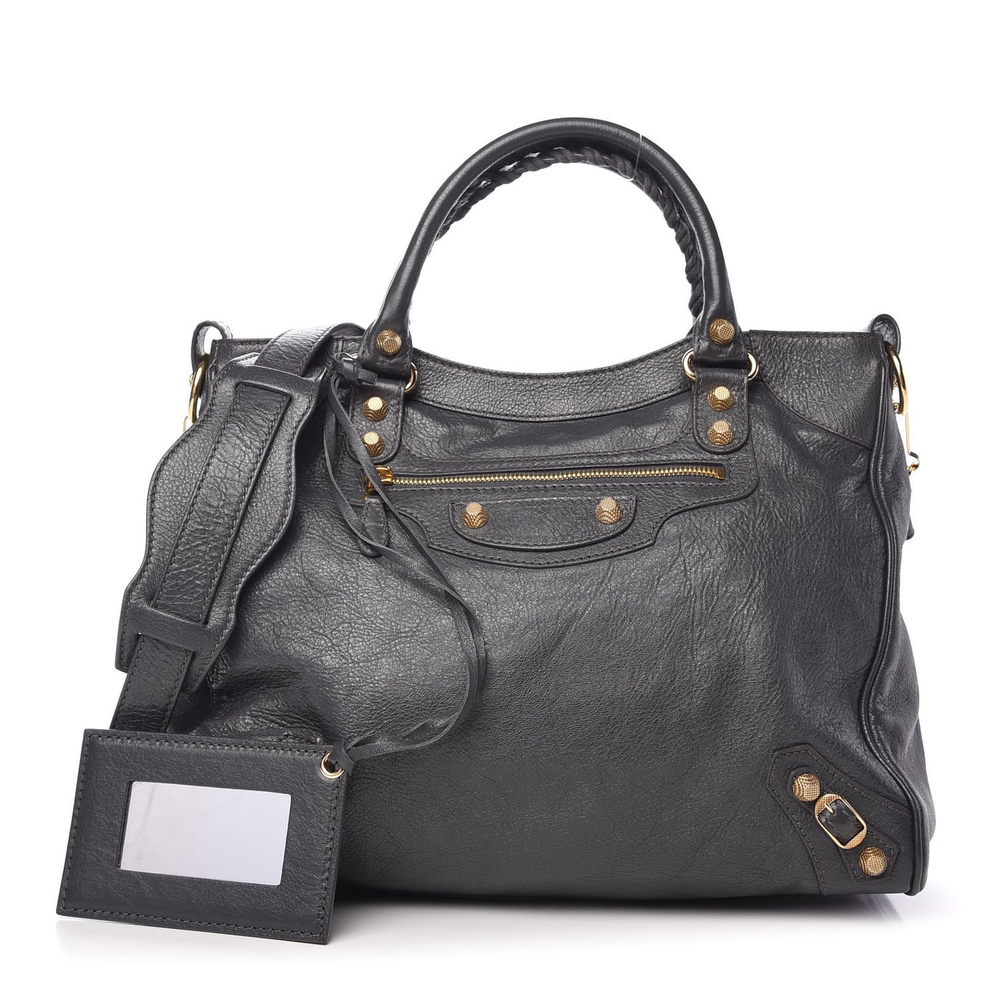 Agneau Giant 12 Gold Hardware Velo Gris Fossile Anthracite