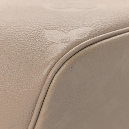 Louis Vuitton Empreinte Monogram Giant Neverfull MM Tourterelle 9 of 12