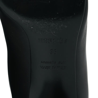 Hermes Heritage Calfskin Story Boots 36 Black 7 of 8
