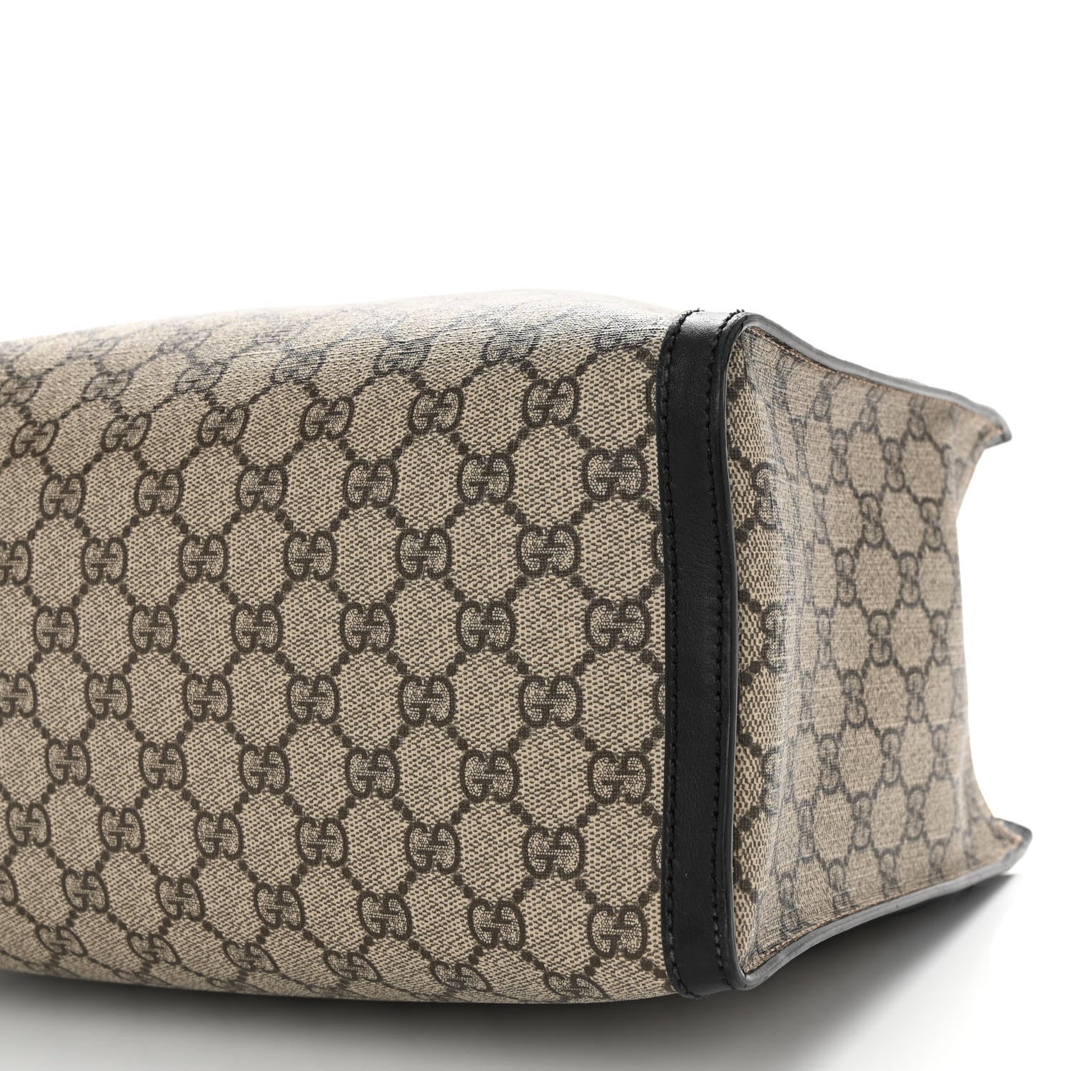 Gucci GG Supreme Monogram Medium Padlock Tote Black 9 of 9