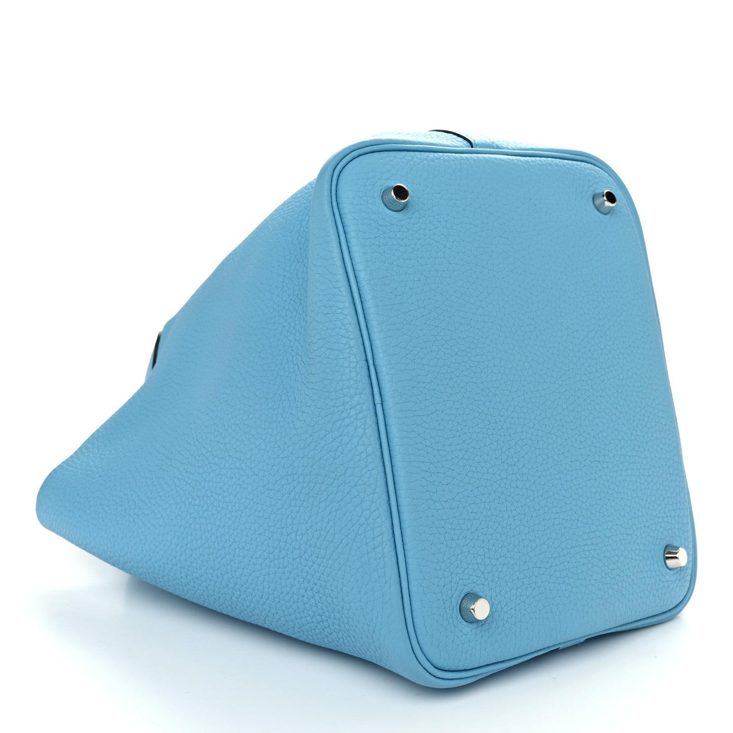 Taurillon Clemence Swift Eclat Picotin Lock 22 MM Bleu du Nord Rouge de Coeur