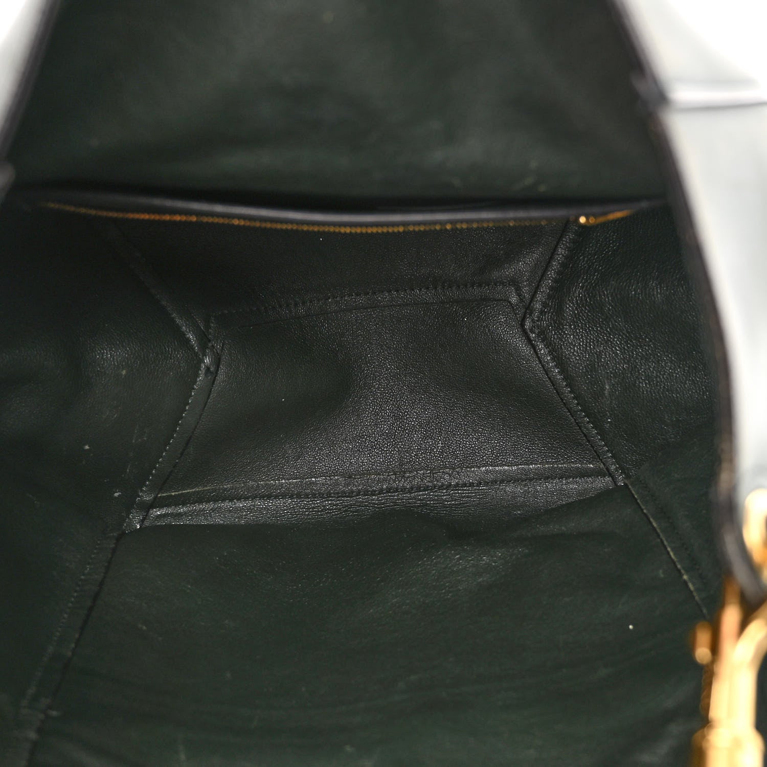 Celine Natural Calfskin Seau Sangle Bucket Green 6 of 14