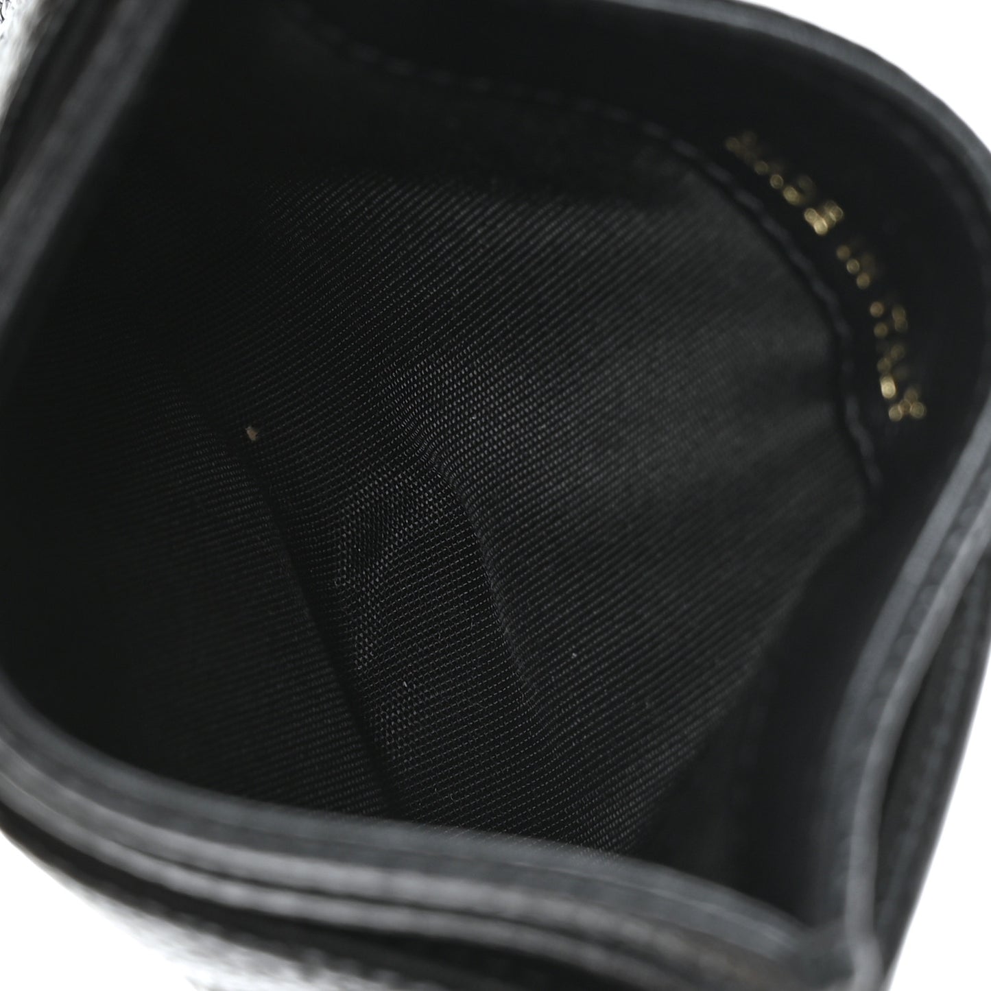 Caviar Quilted Filigree Card Holder Black