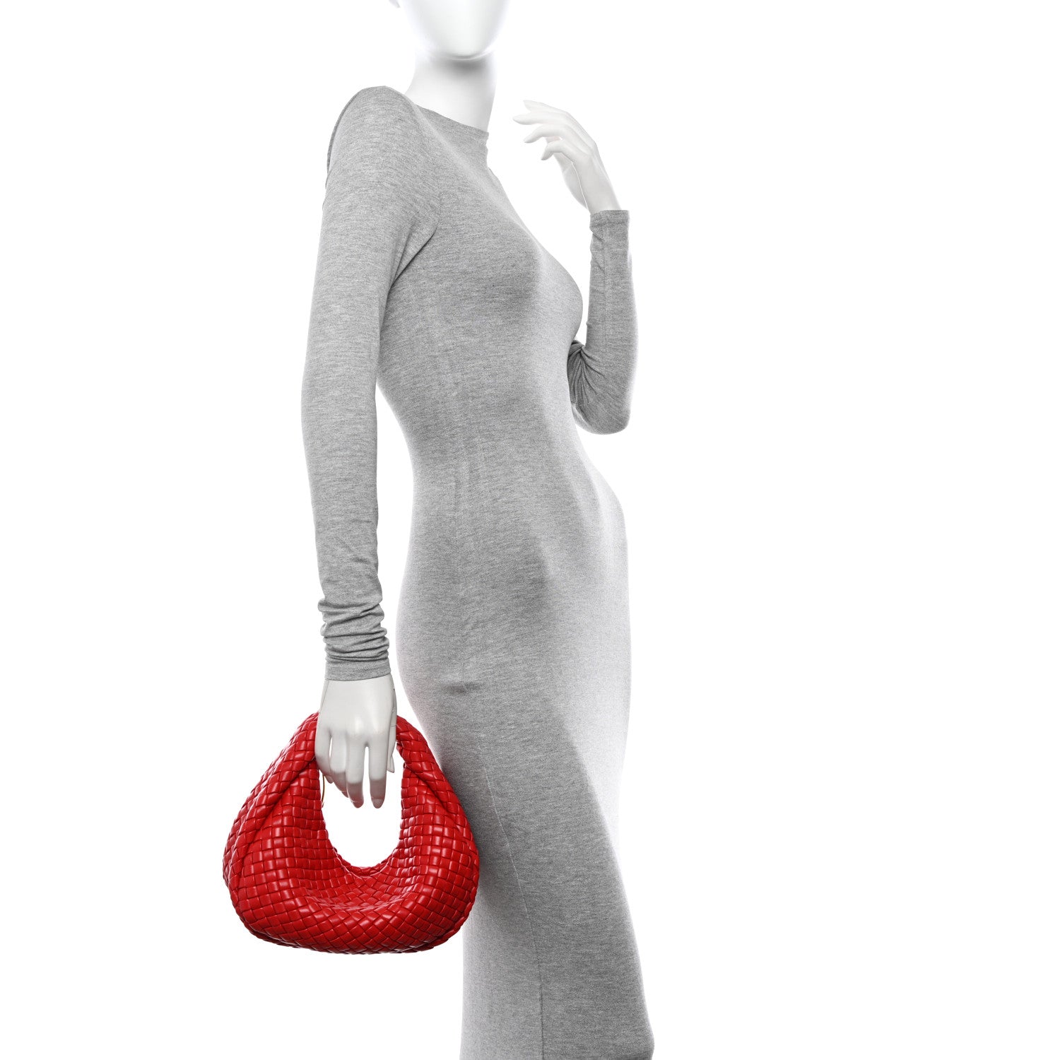 Bottega Veneta Nappa Intrecciato Mini Padded Jodie Red 2 of 9