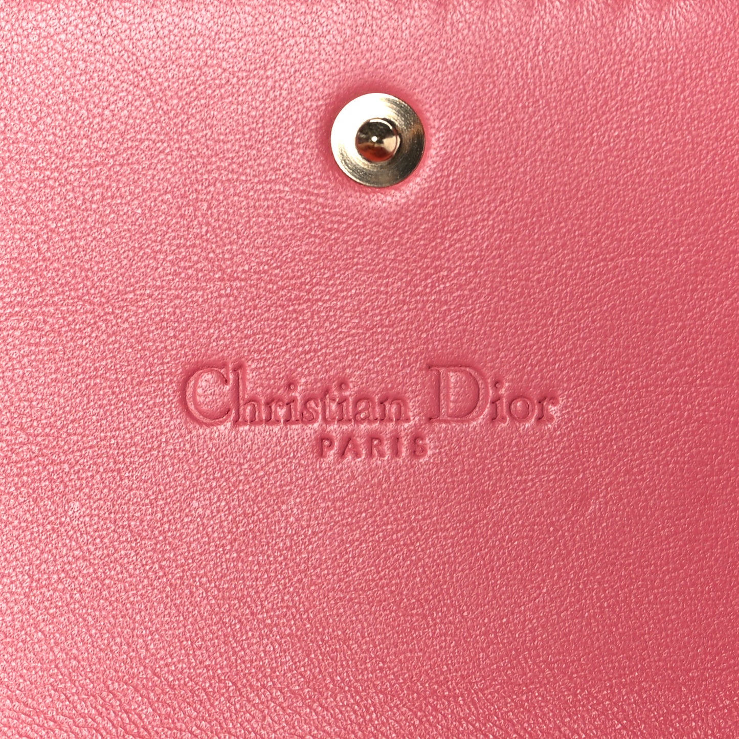 Patent Cannage Lady Dior Rendezvous Wallet On Chain Dusky Pink