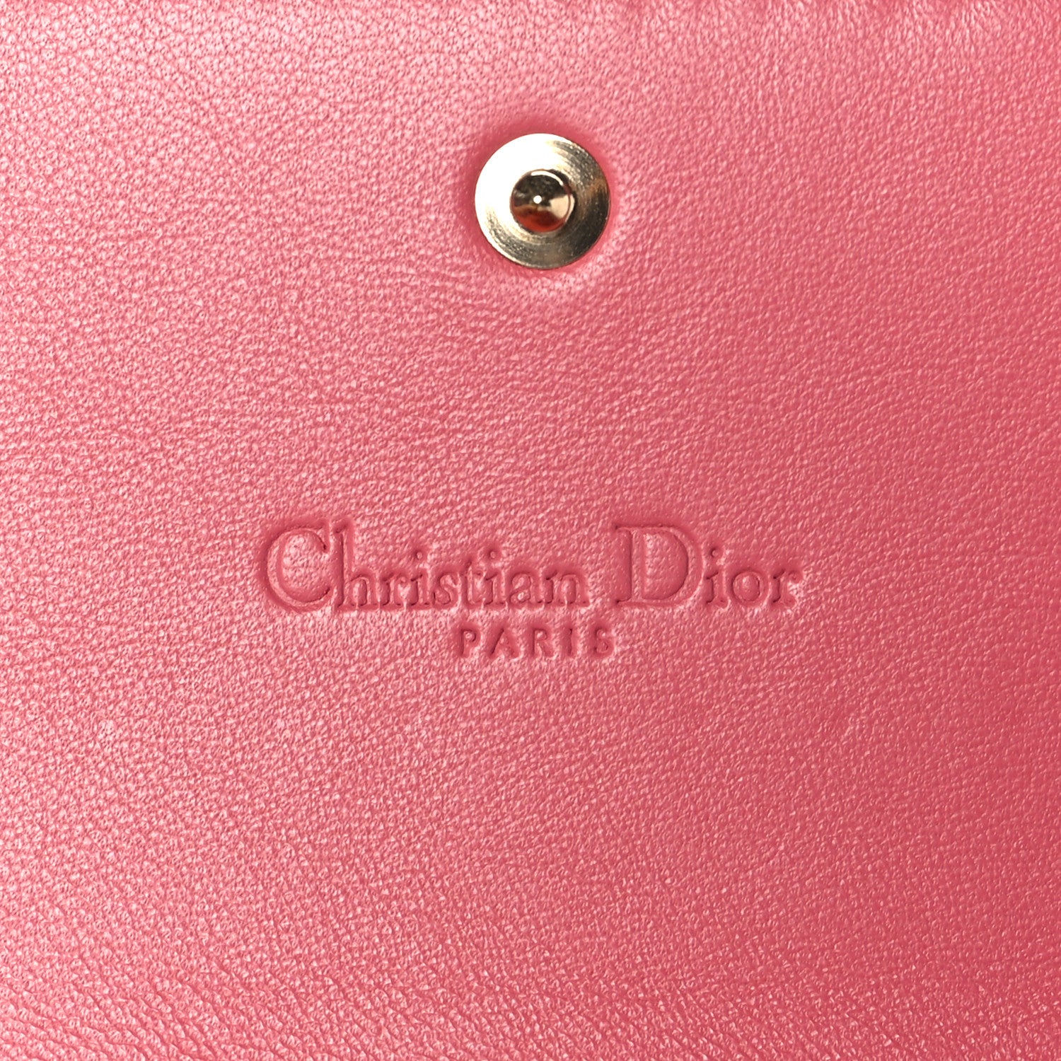 Christian Dior Patent Cannage Lady Dior Rendezvous Wallet On Chain Dusky Pink 5 of 10