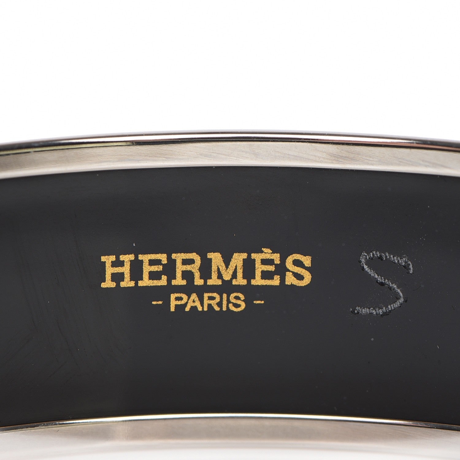 Hermes Enamel Printed Wide Circuit 24 Faubourg Bracelet 65 Rouge White 6 of 6