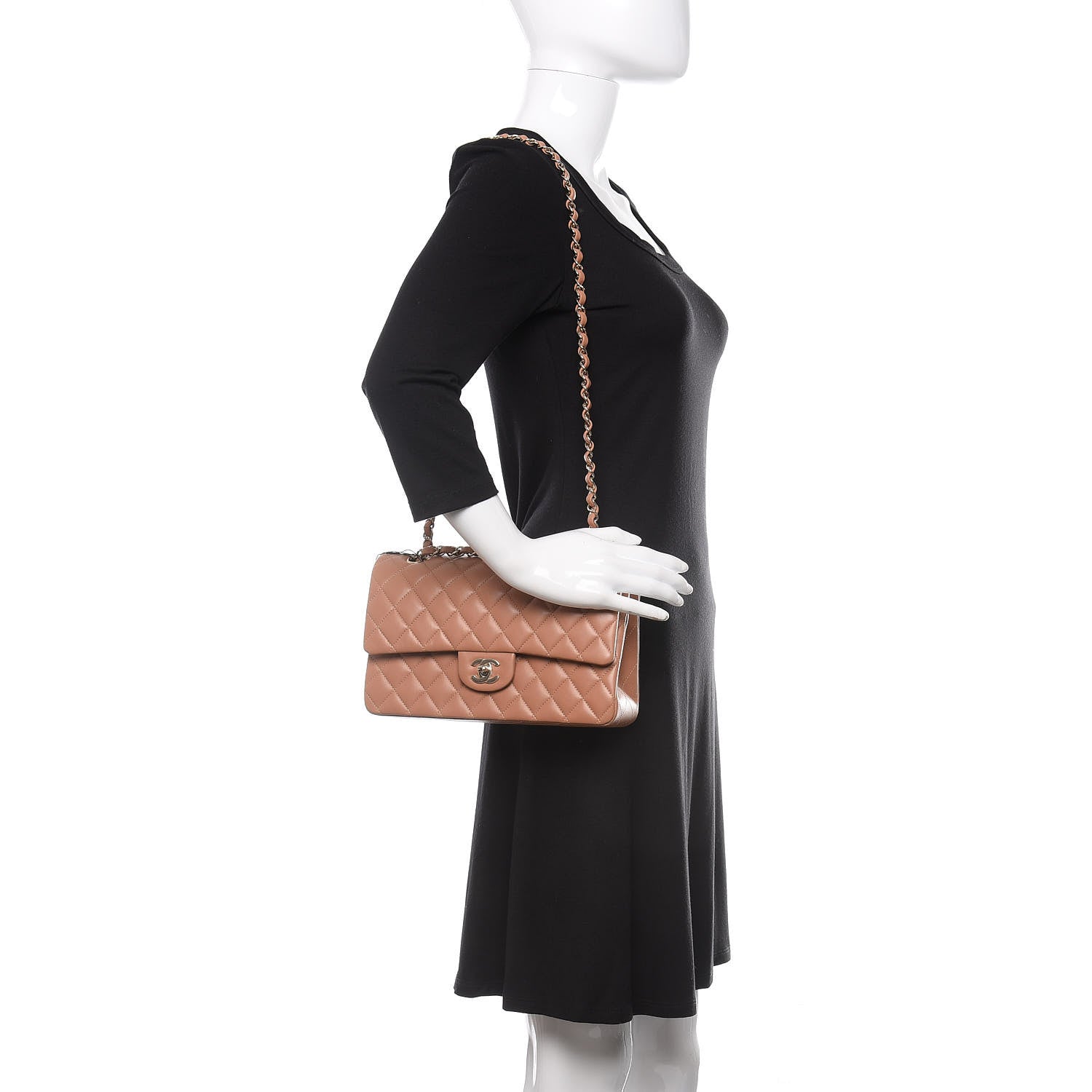 Chanel Lambskin Quilted Medium Double Flap Brown 2 of 12