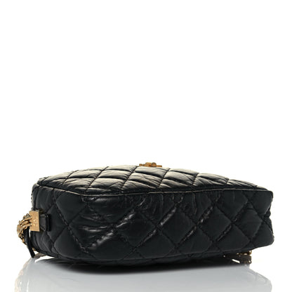 Chanel Aged Calfskin Quilted Mini Reissue Camera Case Black 4 of 12
