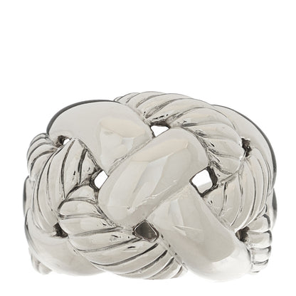 David Yurman Sterling Silver Braided Cable Dome Ring 54 7 1 of 4