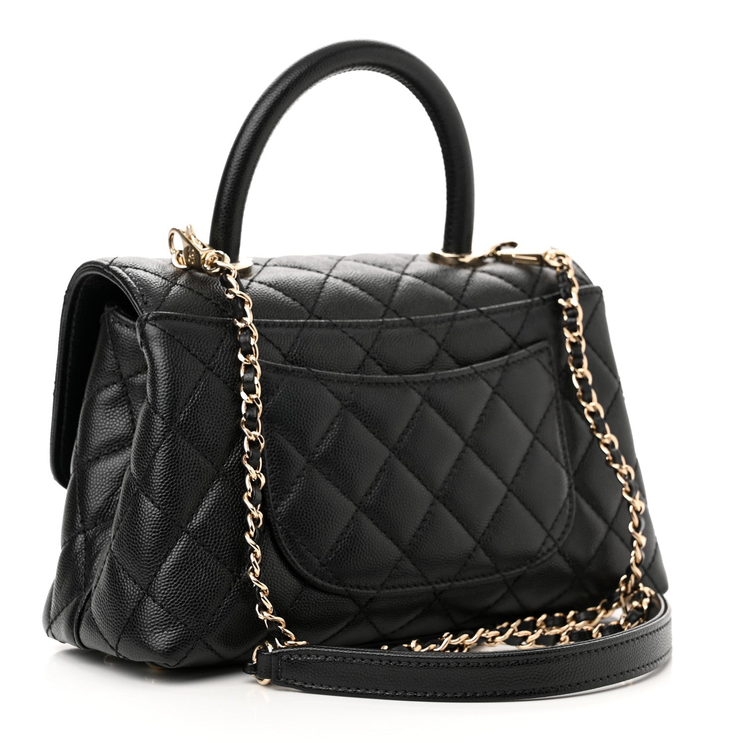 Chanel Caviar Quilted Mini Coco Handle Flap Black 3 of 10