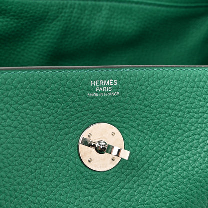 Hermes Taurillon Clemence Lindy 30 Vert Vertigo 6 of 10