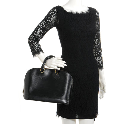 Louis Vuitton Epi Alma PM Black 2 of 7