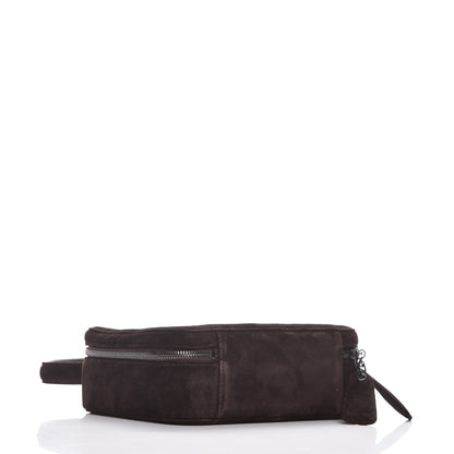 Chanel Suede Box Bag Dark Brown 4 of 11