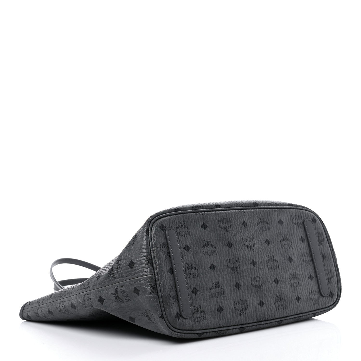 MCM Visetos Medium Project Reversible Shopper Tote Phantom Grey 4 of 8