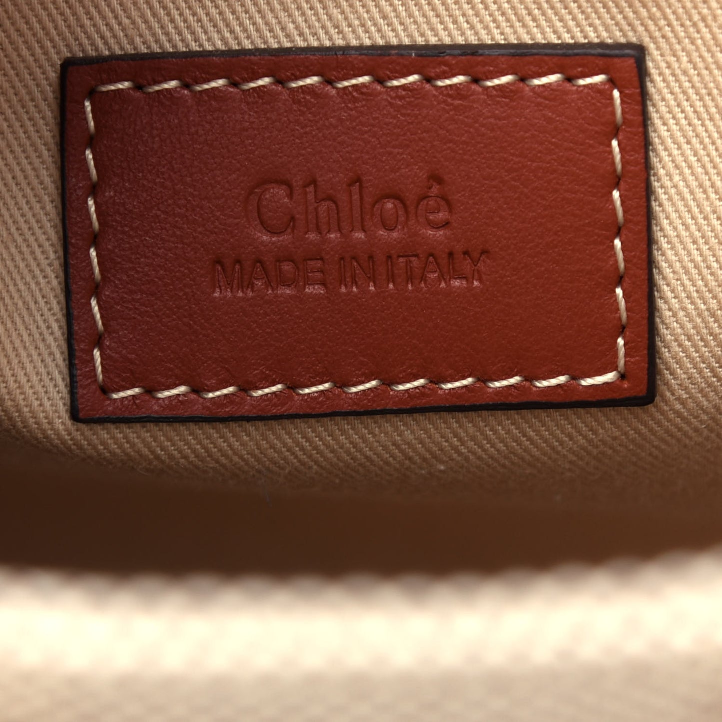 Cotton Calfskin Small Woody Ribbon Tote White Brown