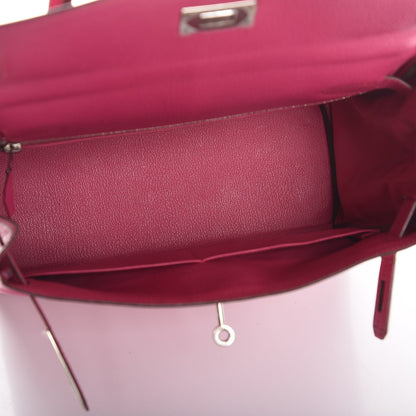 Hermes Chevre Mysore Kelly Retourne 28 Rose Shocking 7 of 41