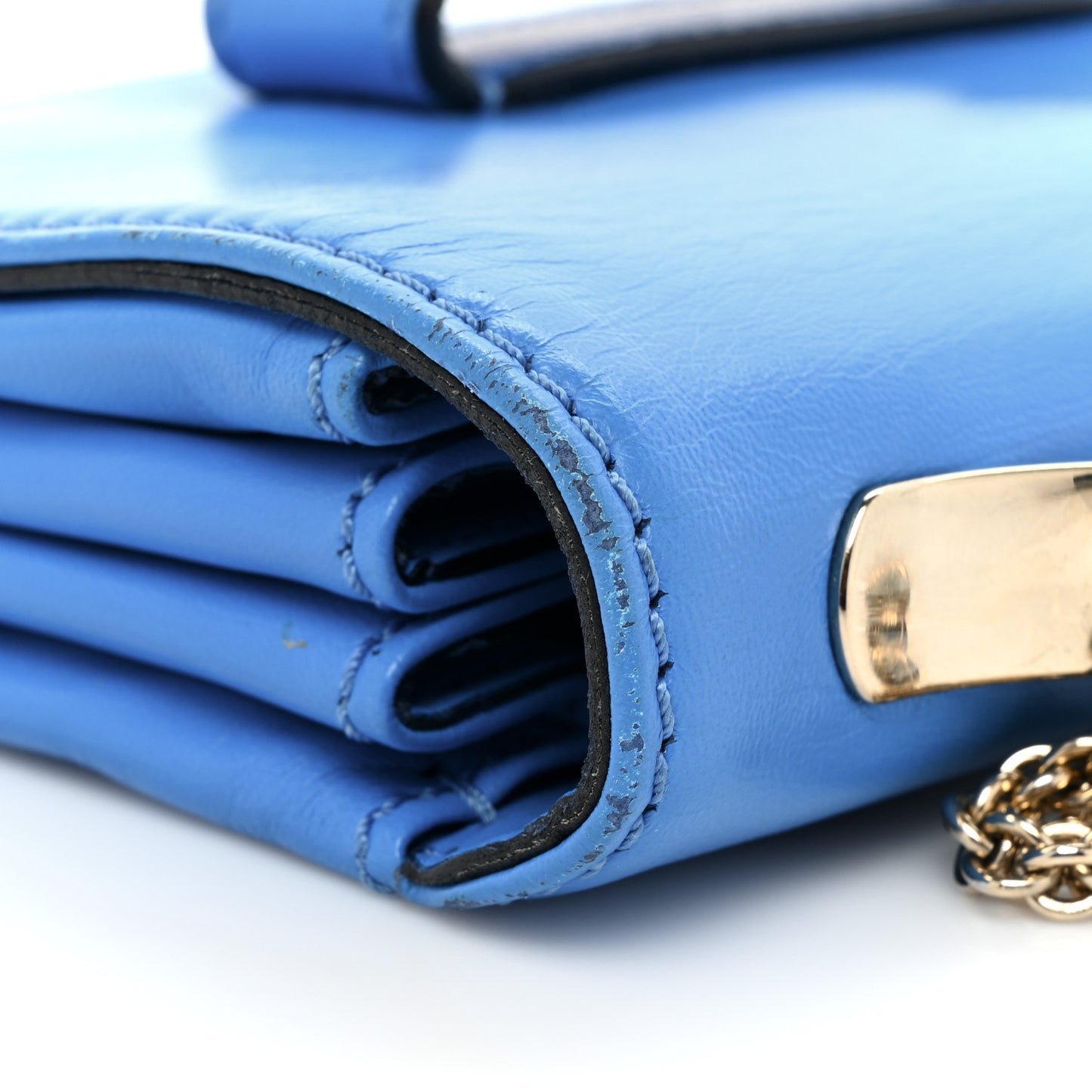 Nappa Va Va Voom Shoulder Bag Blue Fluo