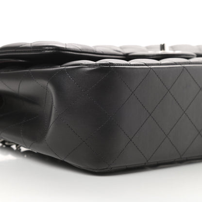 Chanel Lambskin Quilted Jumbo Double Flap Black 9 of 16