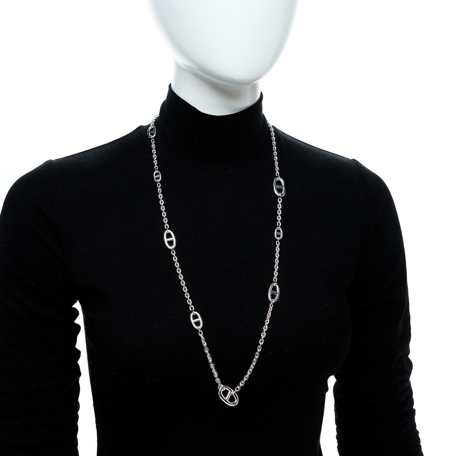 Hermes Sterling Silver Farandole Necklace 80 2 of 6