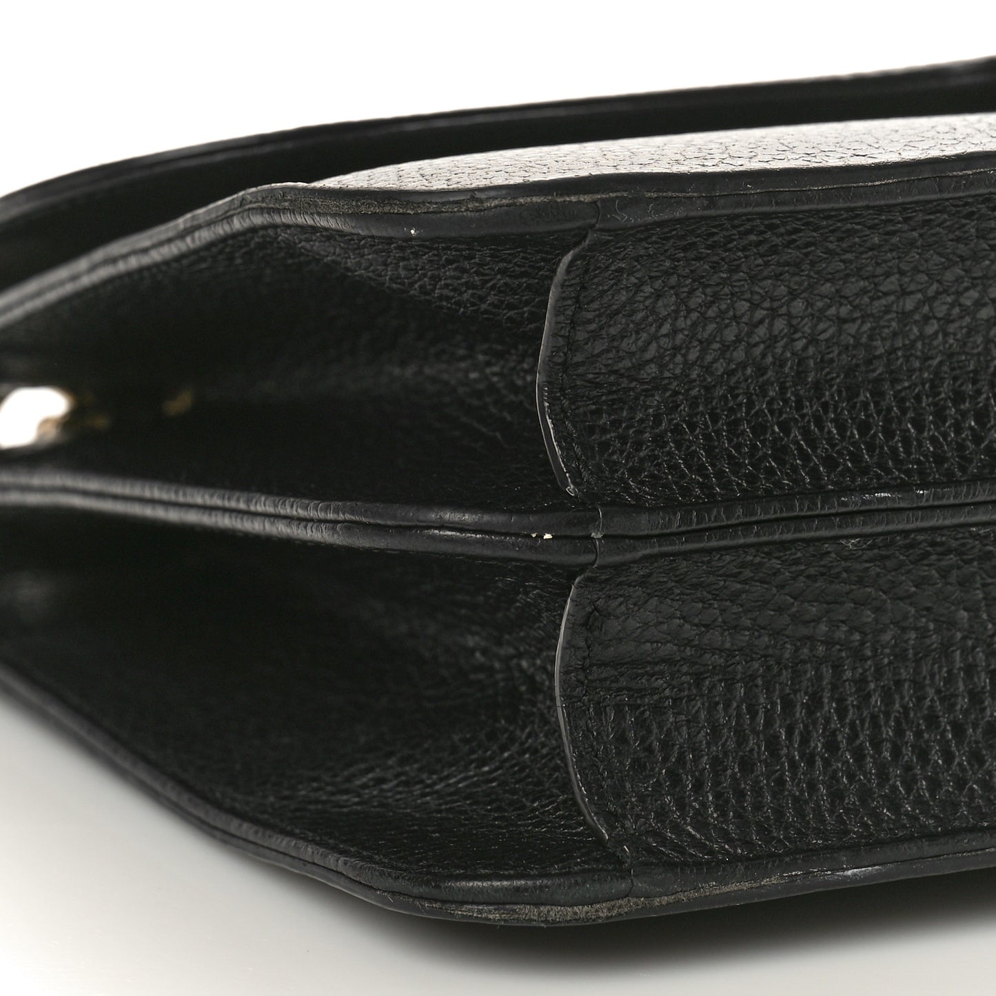 Dollar Calfskin Interlocking G Shoulder Bag Black