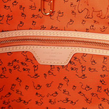 Louis Vuitton Catogram Neverfull MM Marron 7 of 8