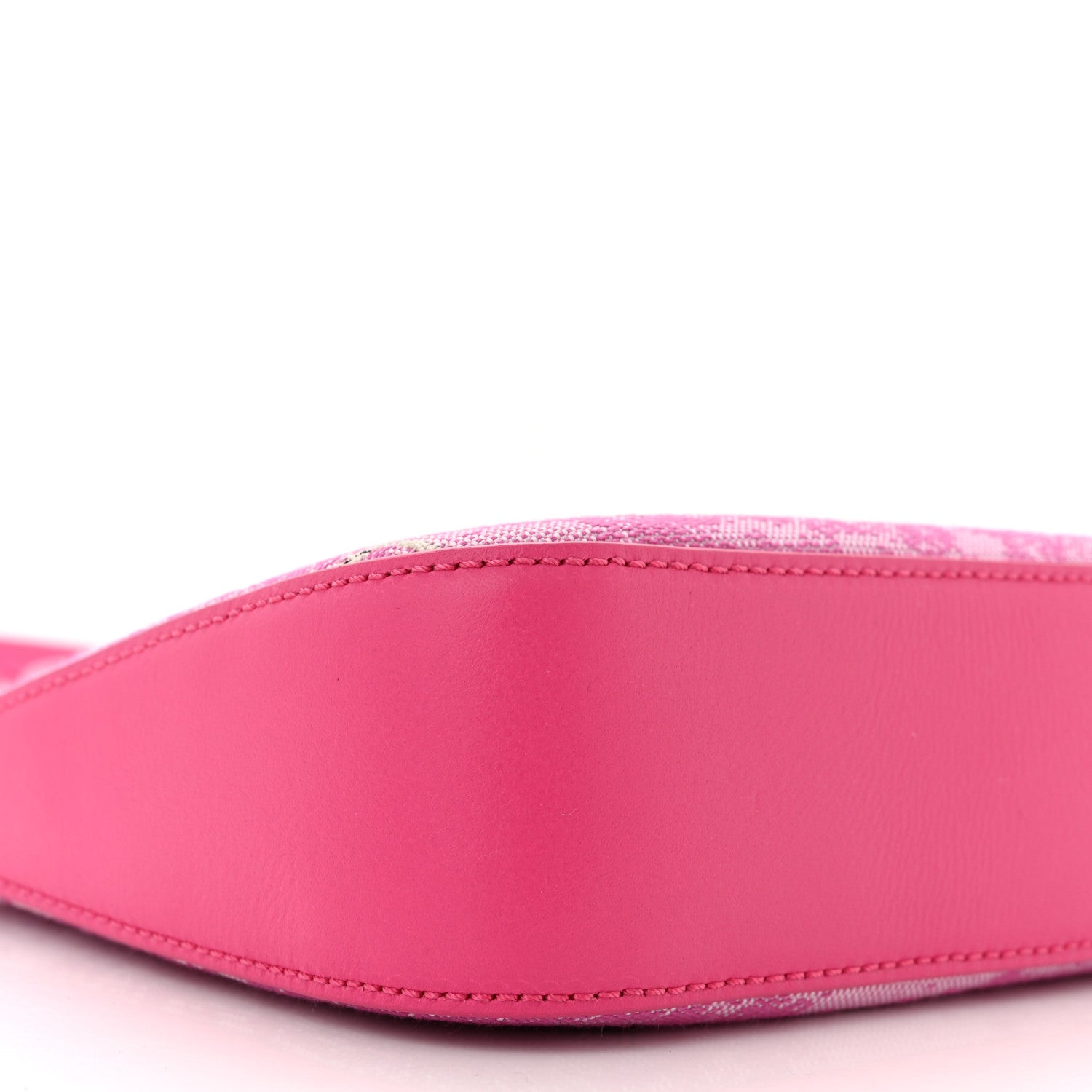 MCM Vintage Jacquard Monogram Mini Aren Shoulder Bag Pink 9 of 10