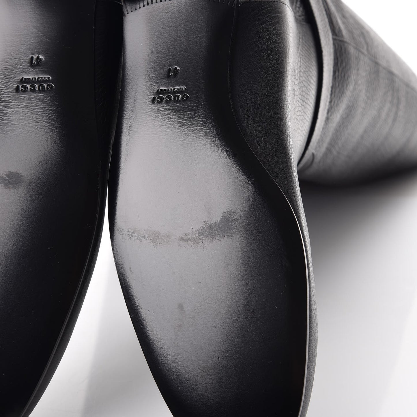 Calfskin Interlocking G Sachalin Riding Boots 41 Black