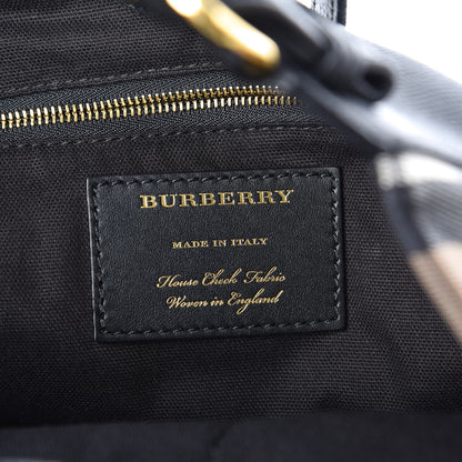 Burberry Grainy Calfskin House Check Small Canterbury Black 6 of 11