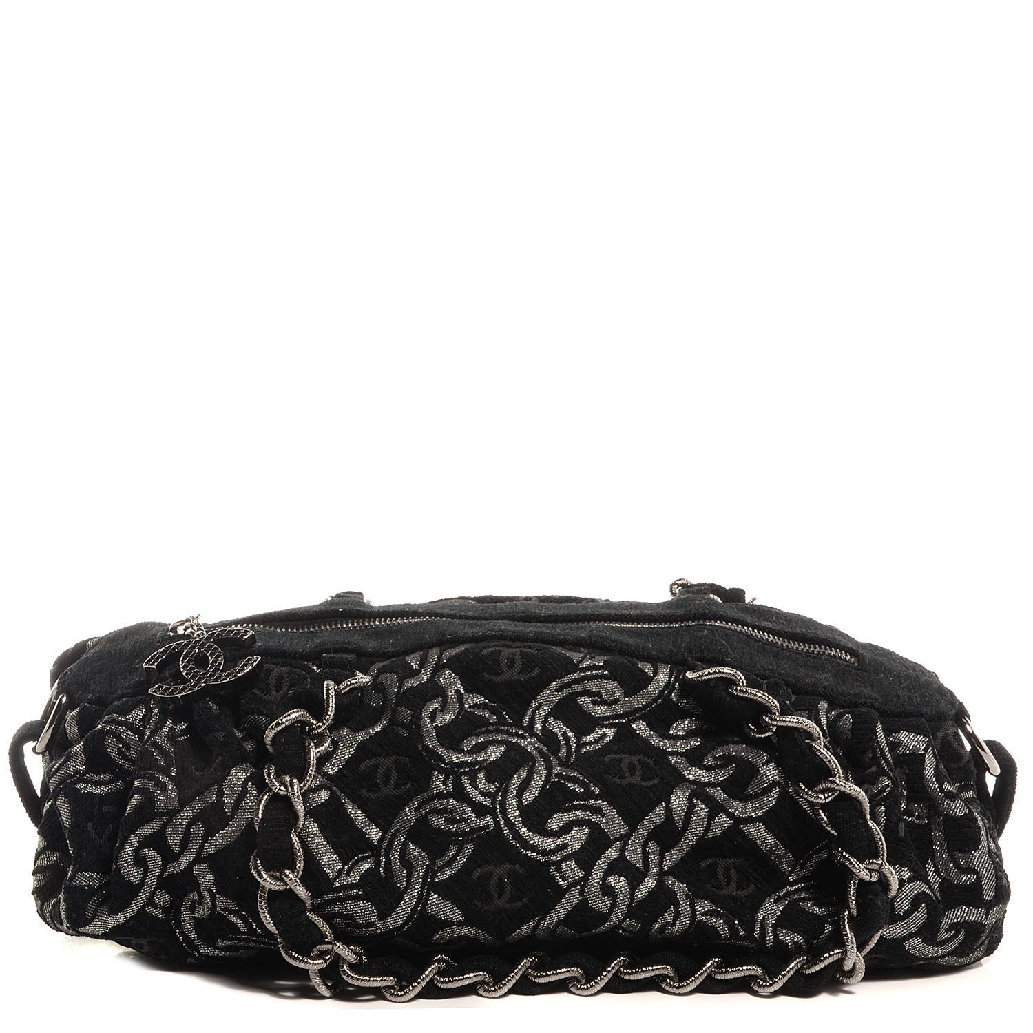 Chanel Metallic CC Chain Link Bag Black 1 of 7