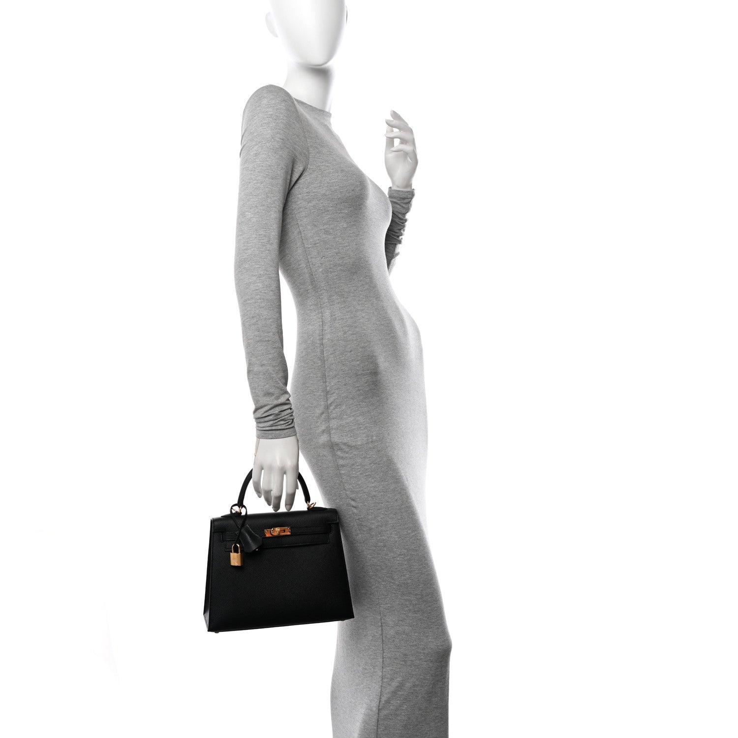 Hermes Epsom Kelly Sellier 25 Black 2 of 11