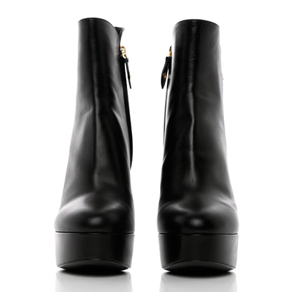 Louis Vuitton Calfskin Monogram Afterglow Platform Ankle Boots 39 Black 2 of 14